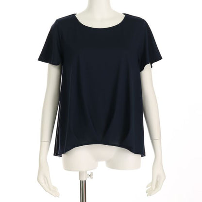 バックストライプ柄タックカットソー