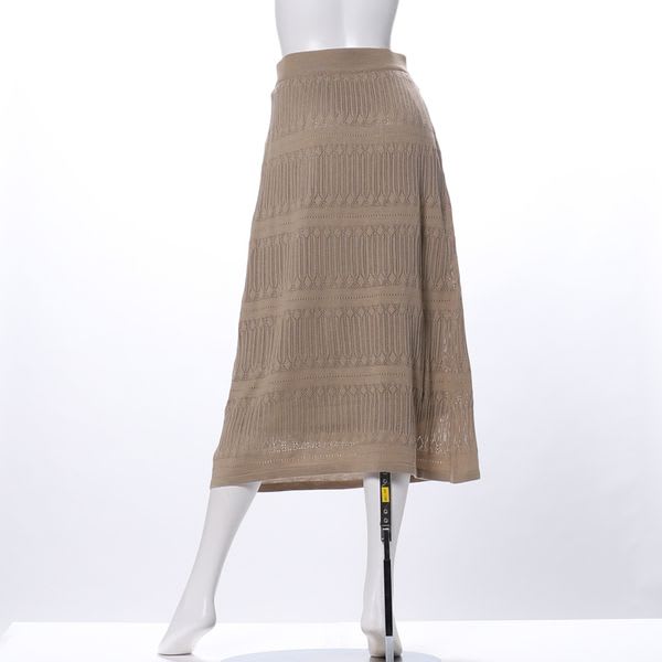 透け感ニットスカート