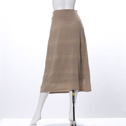 透け感ニットスカート