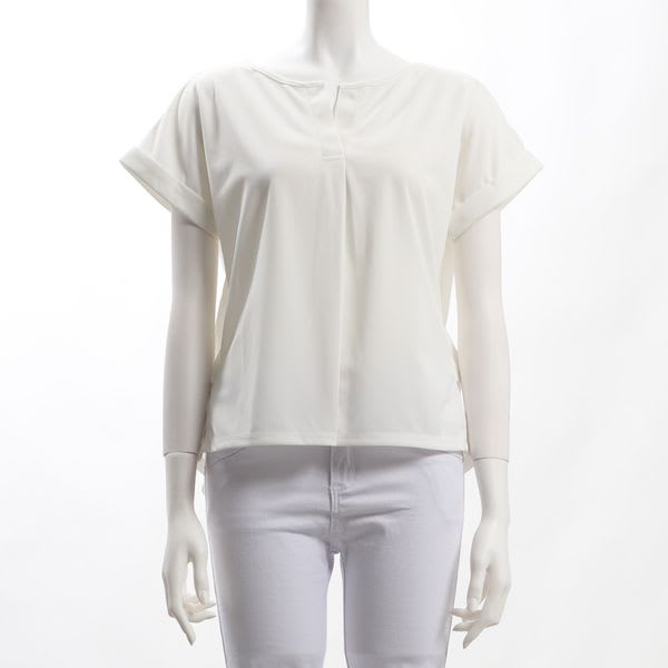 袖口折り返しカットソー