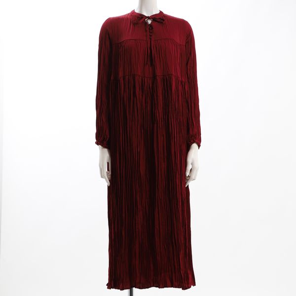 ワッシャープリーツティアードワンピース