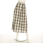 ビックチェックギンガムチェック柄スカート