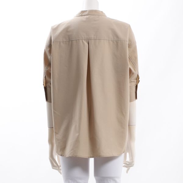 バンドカラーブラウス