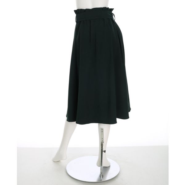 リボンベルト付きフレアスカート