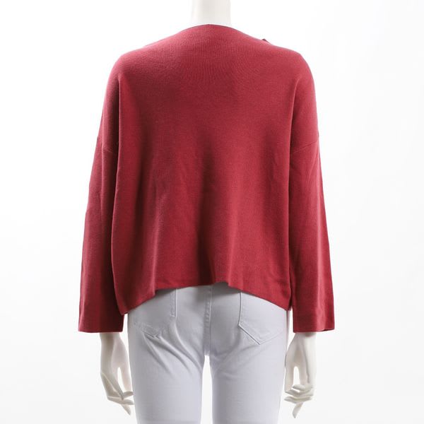 オフネックドロップショルダーニット