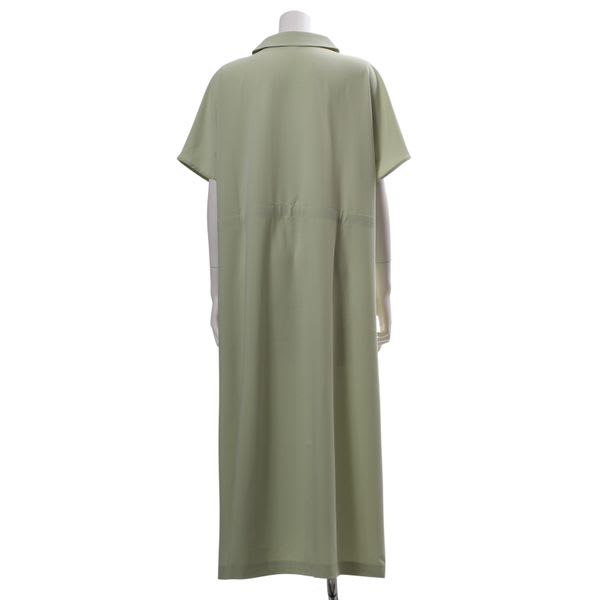 オープンカラーワンピース