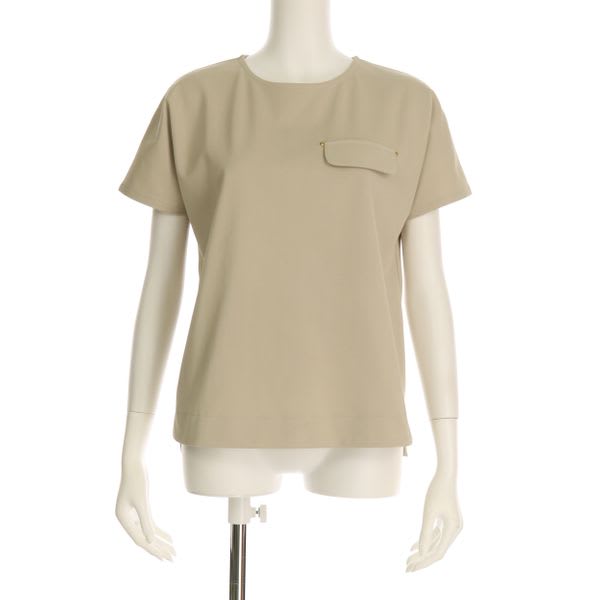 胸ポケットデザインカットソー