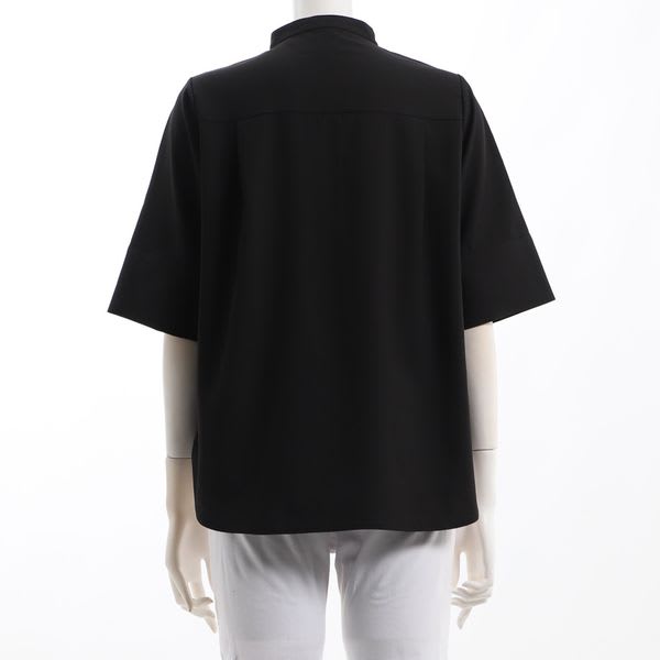 バンドカラーブラウス