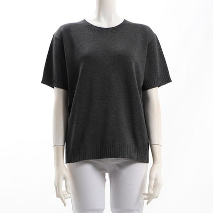 クルーネックハイゲージニット