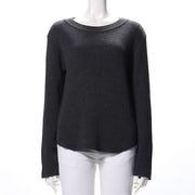 ボートネックドロップショルダーニット