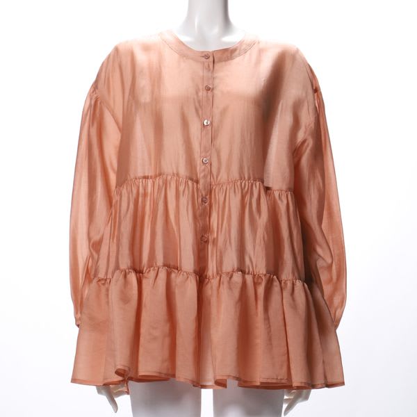 シアーティアードブラウス