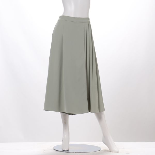 サイドプリーツデザインフレアパンツ