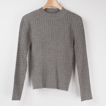 クルーネックシンプルニット