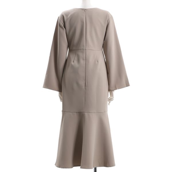 ベルスリーブマーメイドシルエットワンピース