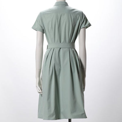 コットンナイロンストレッチシャツワンピース