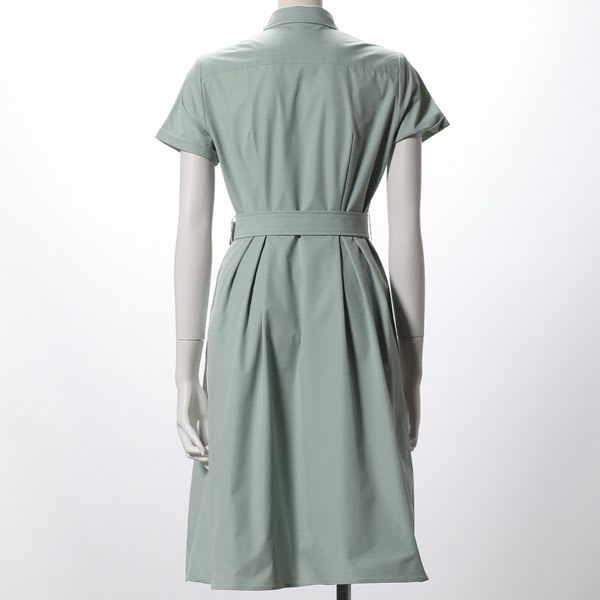 コットンナイロンストレッチシャツワンピース