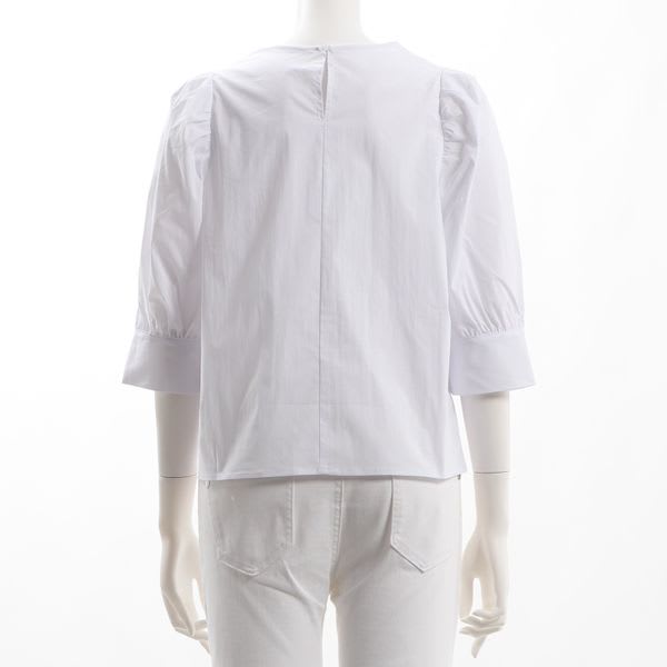 パフスリーブコットンブラウス