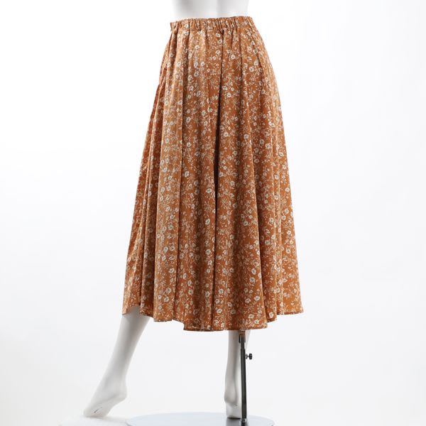 小花柄スカート