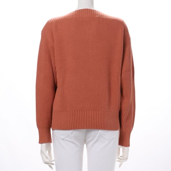 スラッシュドネックドロップショルダーニット