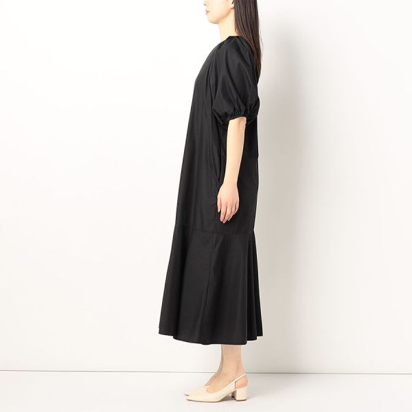 パフスリーブマーメイドシルエットワンピース