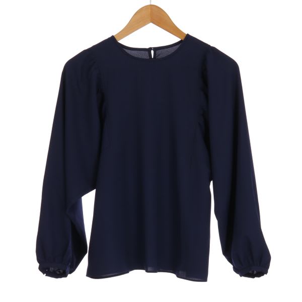 肩ギャザーボリュームスリーブブラウス