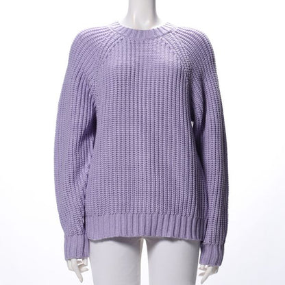 ロービングヤーンシンプルシルエットニット