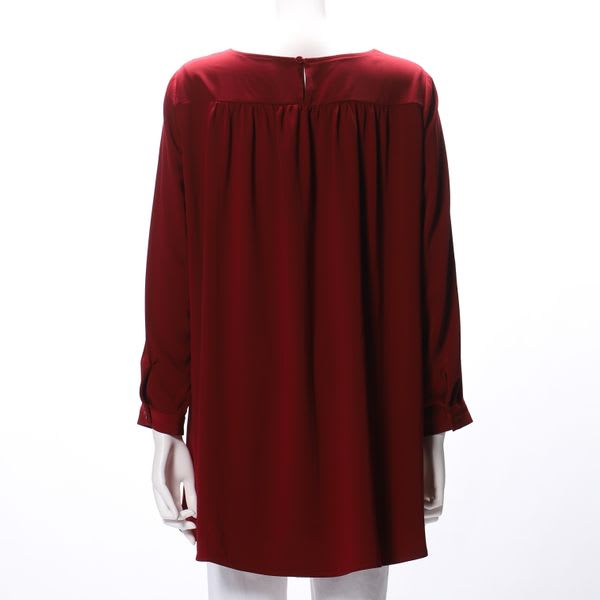 フロントDカンベルトデザインゆったりブラウス