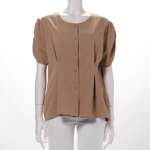 ふんわりお袖前開きブラウス