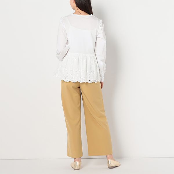 シンプルストレートパンツ