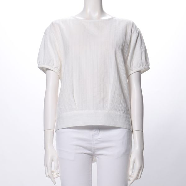 バックリボンデザインブラウス