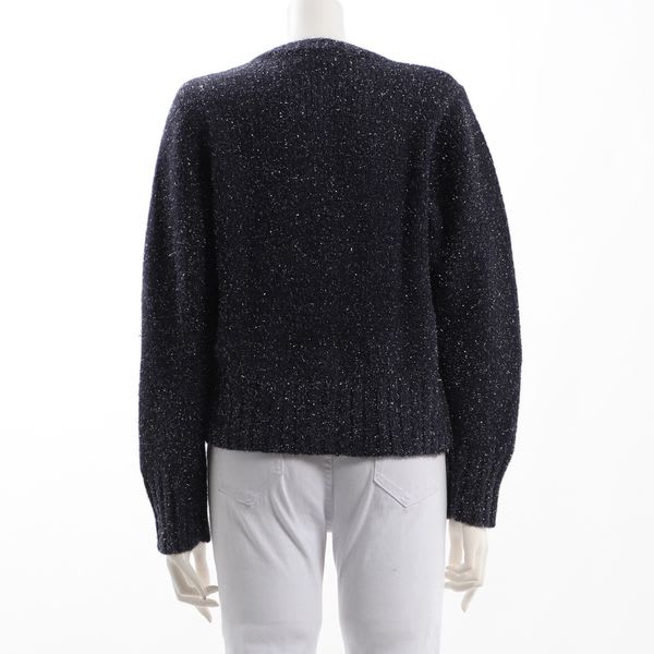 ラメ感ニットカーディガン