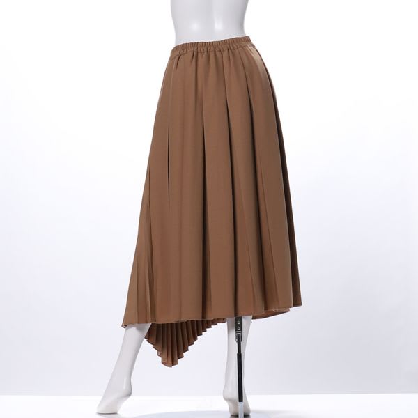 イレギュラーヘムプリーツスカート