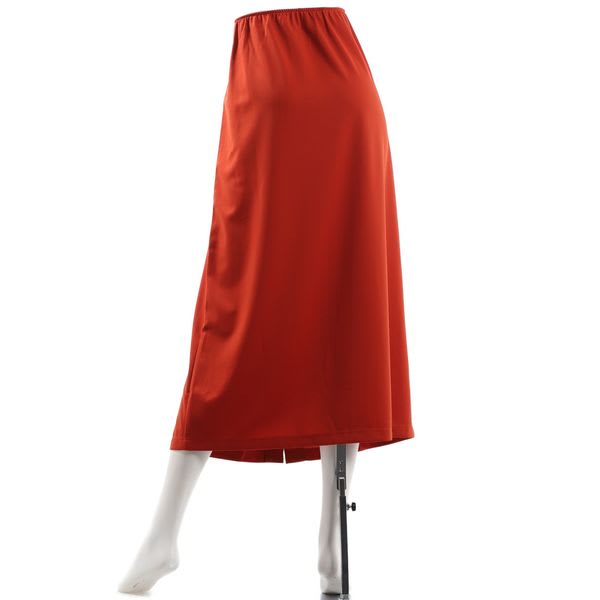 ウエストゴムストレッチフロントスリットナロースカート