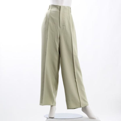 合繊平織ストレッチワイドパンツ