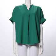 袖口タックデザインブラウス