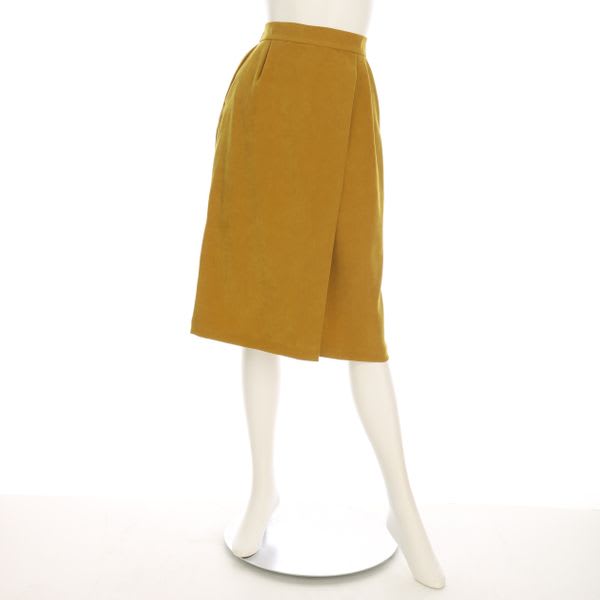 サンディングピーチストレッチラップ風タイトスカート