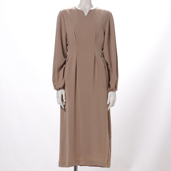 オープンフロントネックワンピース