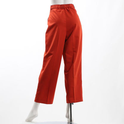 ウエストゴムタック入りセミワイドパンツ