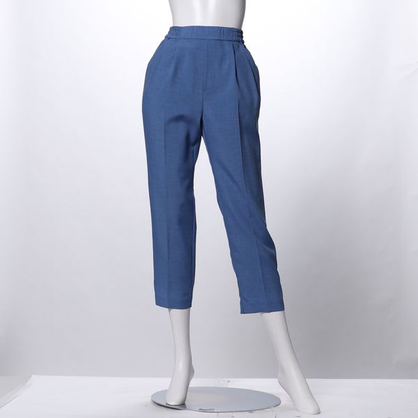 フロントベルトポケット付きカラーテーパードパンツ