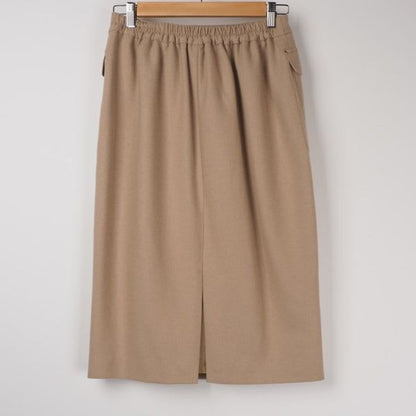 ウールフラノエレガントタイトスカート