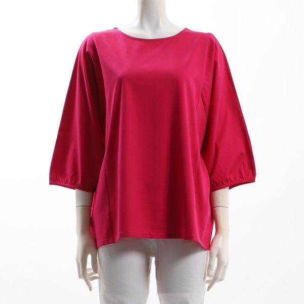 インショルダー切り替えラウンドネックカットソー