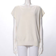 シンプルデザインフレンチスリーブニット