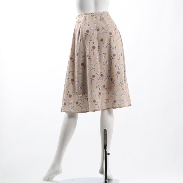 花柄フレアスカート