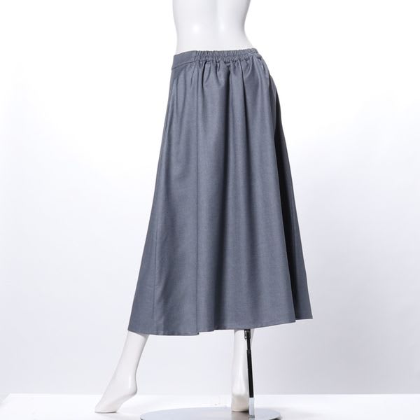 フロントボタンフレアスカート