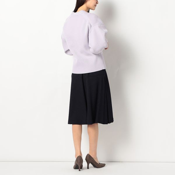 切り替えデザインウーリッシュヘリンボーンスカート