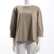 ボリューム袖サイドスリットカットソー