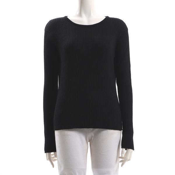 シンプルリブニット