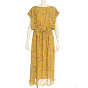 細かな花柄ワンピース