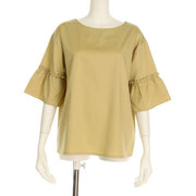 袖フリルブラウス