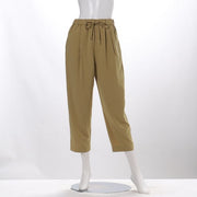 ウエストドロストデザインパンツ